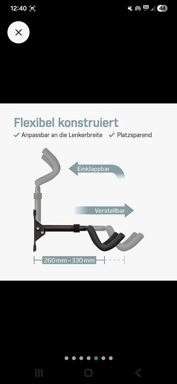 Supporti per biciclette: Fahrrad Wandhalterung klappbar – Nuovo e nell'imballaggio originale da Urtenen-Schönbühl venduto da ger_lv75 6
