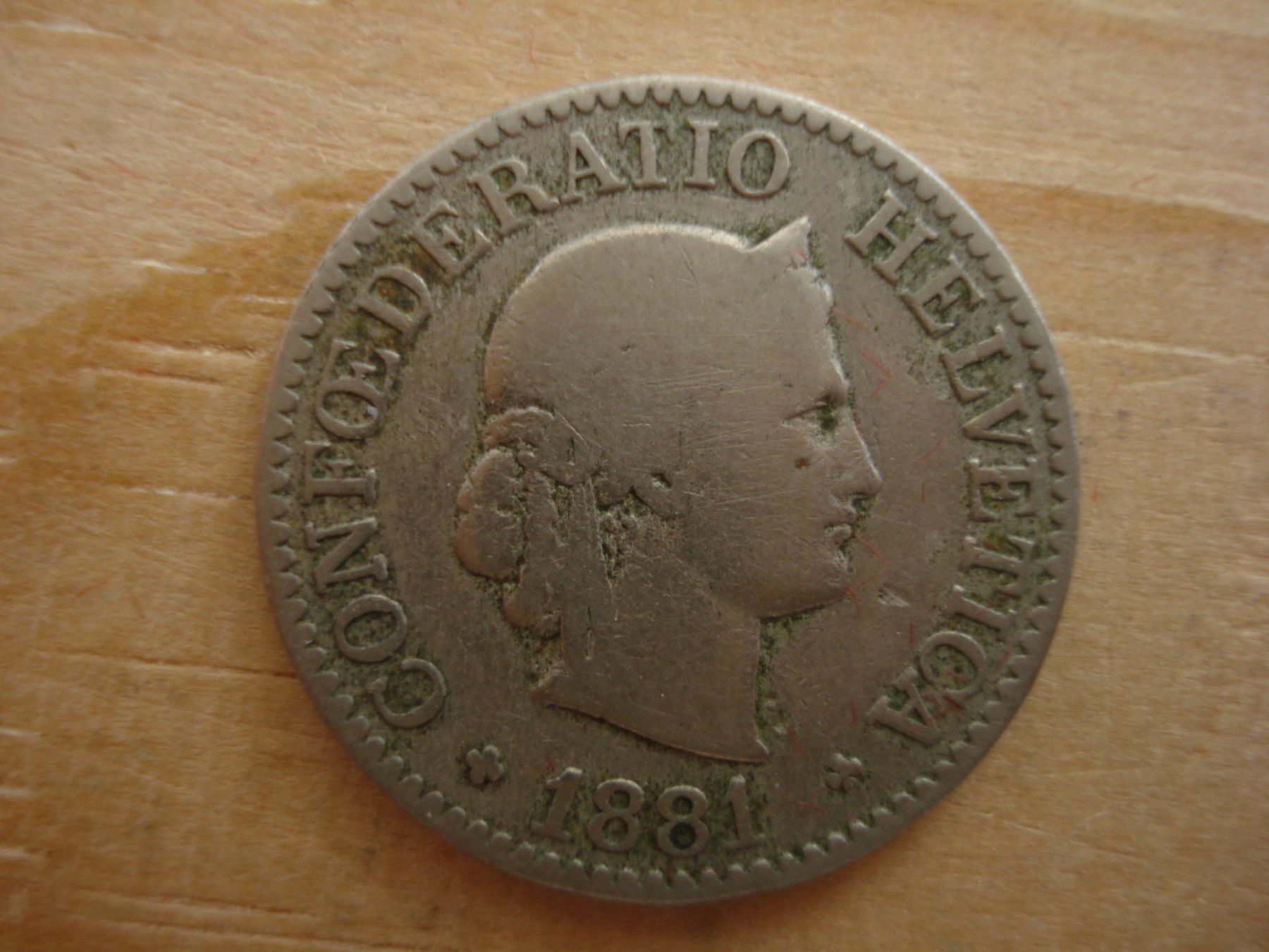 Tutti le monete: (S1) 10 Rappen 1881 – Usato da Erlach venduto da Net-Coins