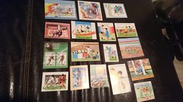 17 Stk. Blocks mit Fussball Motiven