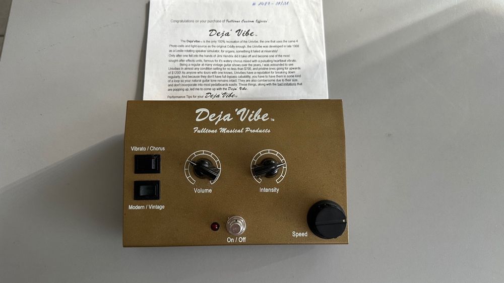 Fulltone Deja Vibe Gold Edition Rares Effektgerät (Hendrix