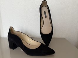 KIOMI Wildleder Pumps High Heels, Schwarz, Grösse 38
