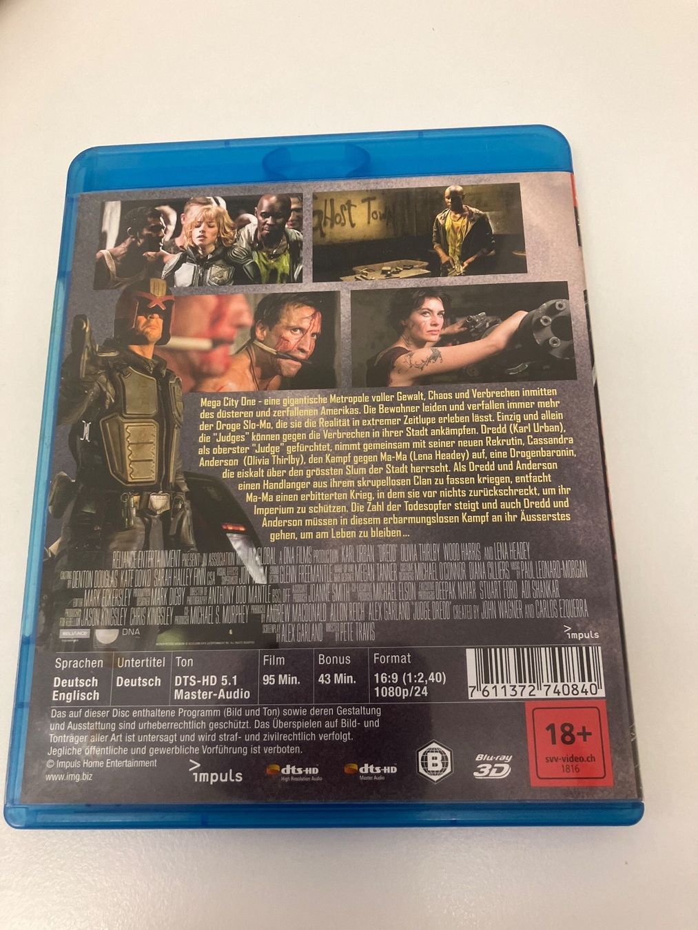 Tutti i DVDs: Dredd (2012) Blu-ray 3D (+2D) – Usato da Arbon venduto da Sugofresser 1