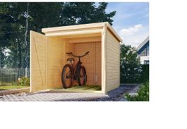 Fahrradgarage 3, naturbelassen - Gratis Versand
