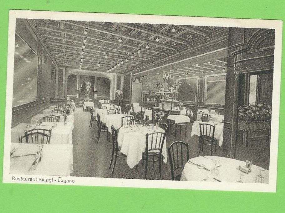 Cartoline postali: Restaurant Biaggi - Lugano – Usato da Zürich venduto da t24_de
