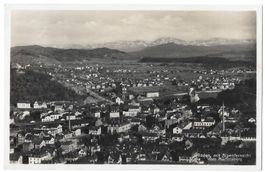 Baden vom Martinsberg aus Bahnstempel