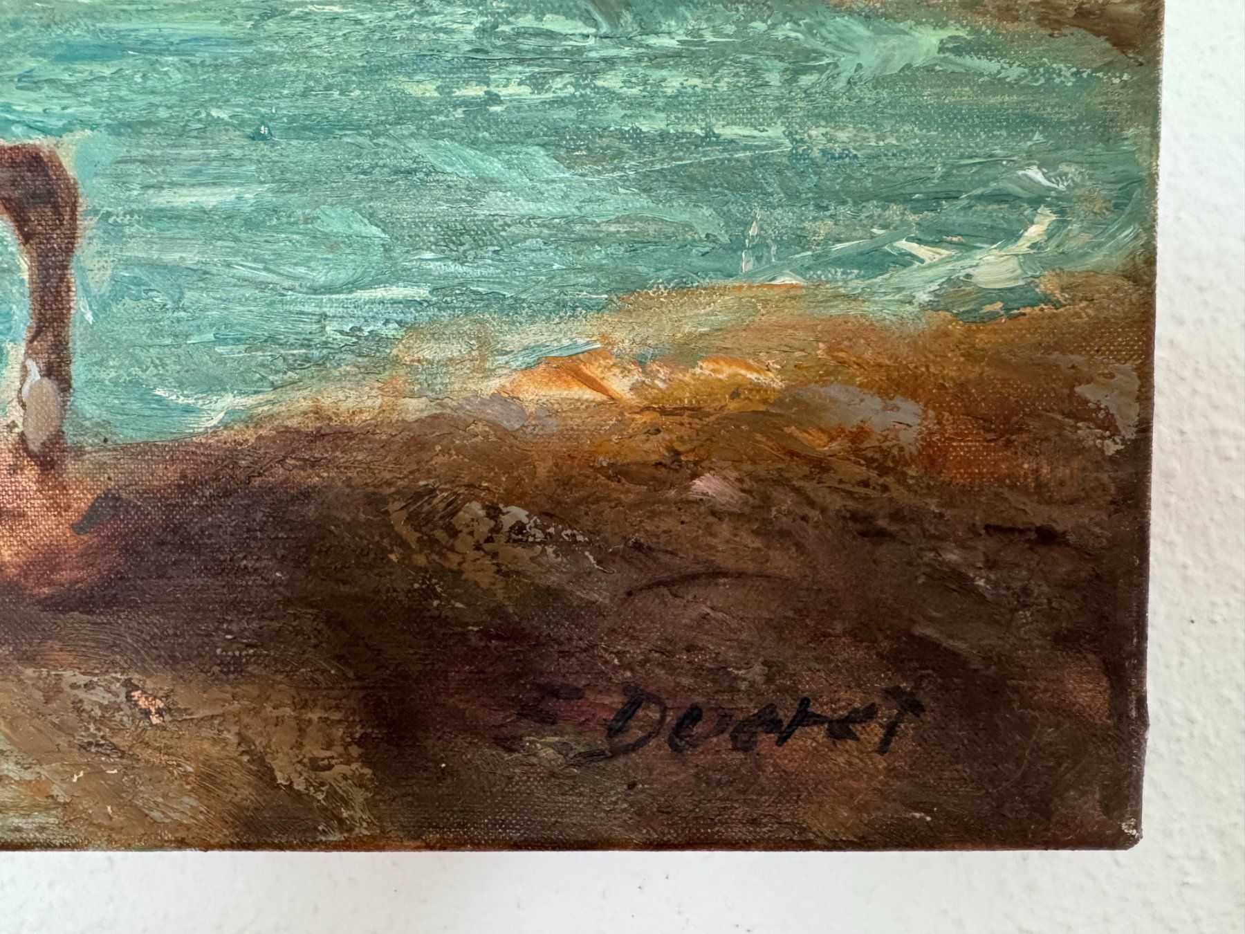 Dipinti: Edmond Ducret Ölgemälde nach Eugène Delacroix 1860 – Usato da Zürich venduto da Meierene 2