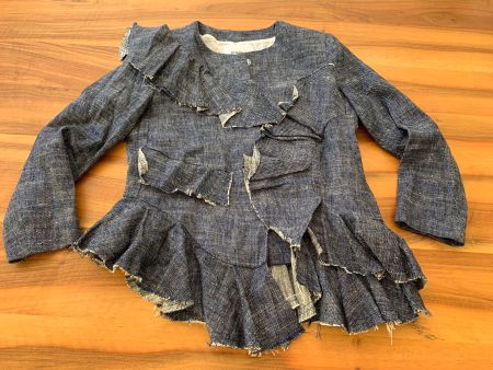 DONDUP - Exclusiver Leinen/Seide Luxus Blazer/Jacke Gr. 36