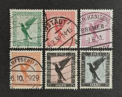 Deutsche Luftpost 1926-27, LoT gestempelt