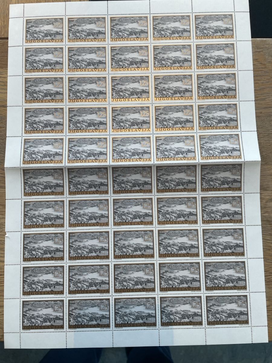 Alle Briefmarken: Bogensatz Jugoslawien Stätte Postfrisch  – Gebraucht aus Roggwil TG von Lph_m9nm 6
