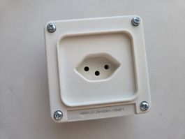 Steckdose weiss Unterputz UP Montage T13 Typ13 ABB NUPU IP22