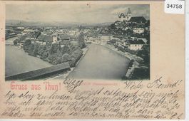 Gruss aus Thun - Generalansicht 1898