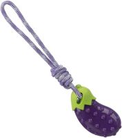 Hundespielzeug, Aubergine am Seil (wie Neu)