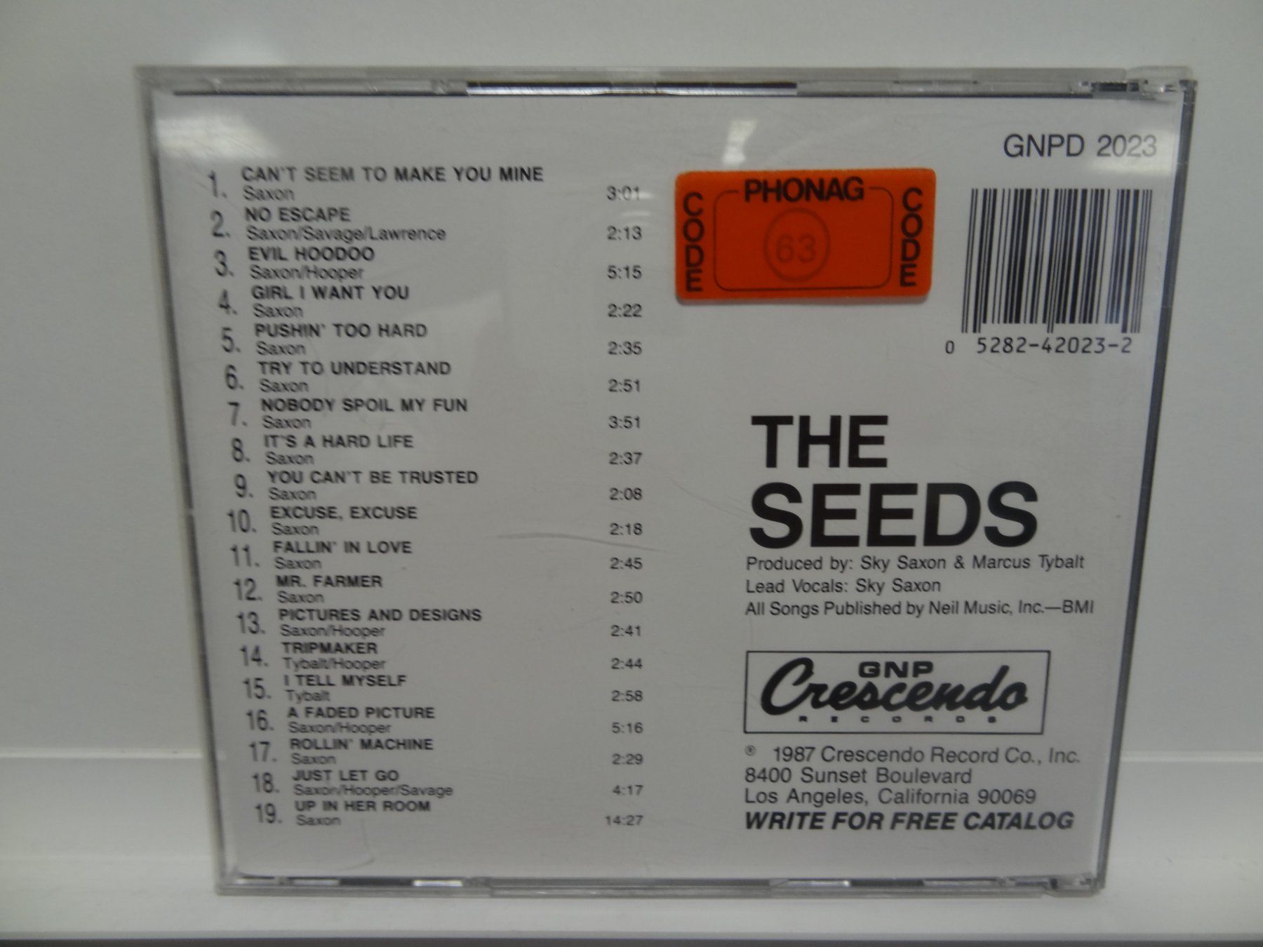 CD: The Seeds Selections 19 GNPD 2023 CD – Usato da luzern venduto da musicandart 1
