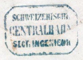 Buste & buste per spedizione: Schweiz. Centralbahn – Usato da Vilters venduto da Jere3943 2