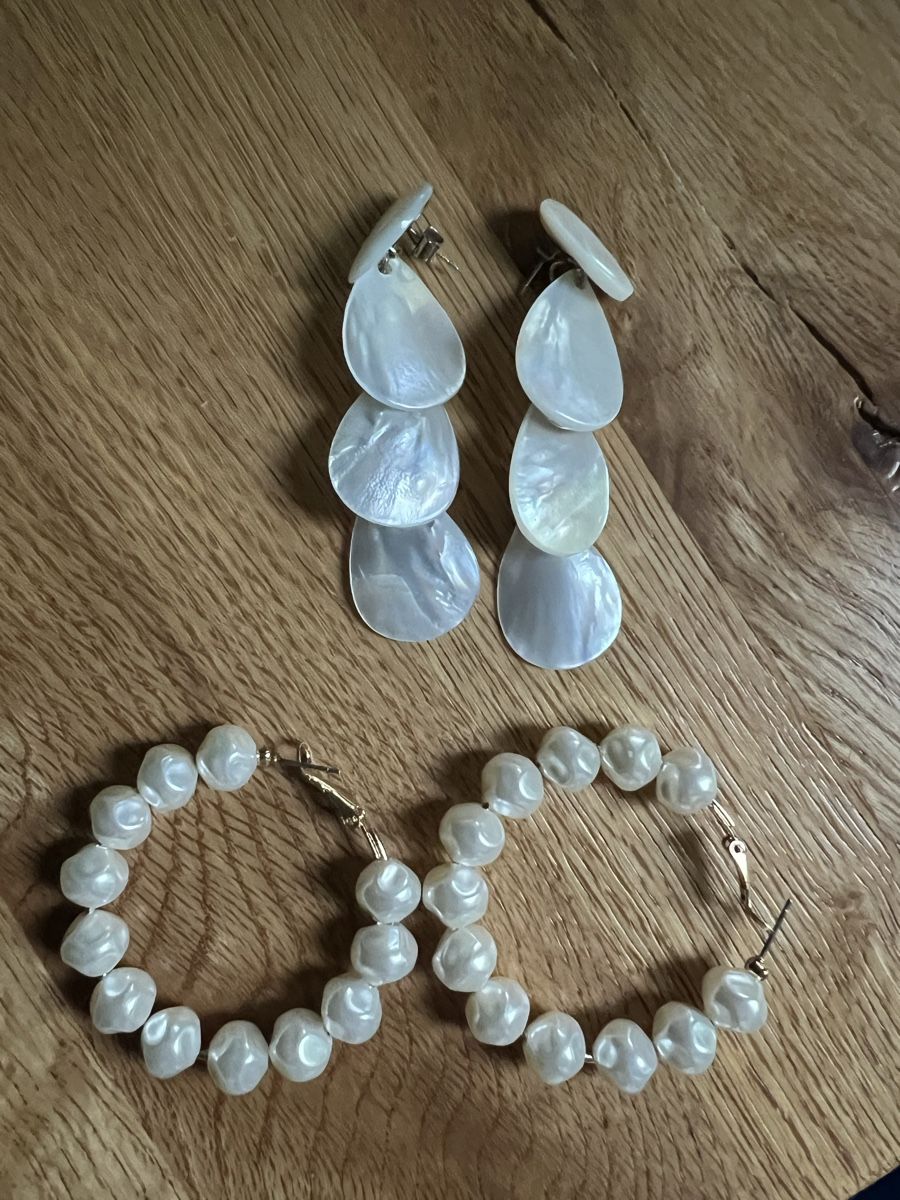 Orecchini pendenti & Orecchini a lobo: Modeschmuck Ohrringe 2für1 – Usato da Laufen venduto da li_ga7