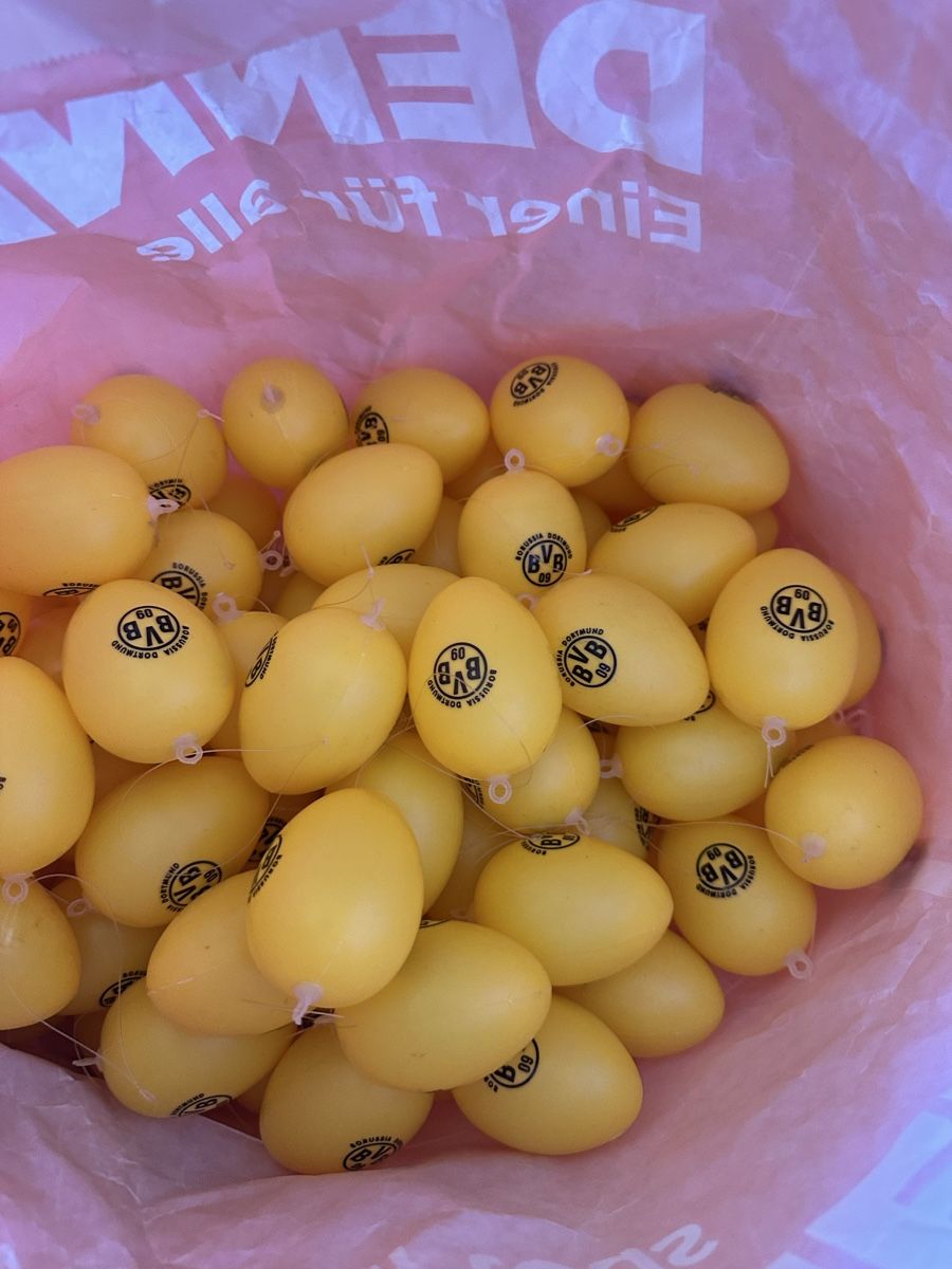 Tutte le decorazioni: BVB Ostereier Kunststoff – Usato da Bern venduto da womiman