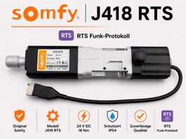 Somfy J418 RTS absolute Neuware Storenmotor Storen