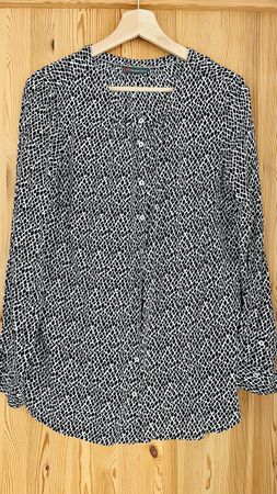 Street One Bluse schwarz weiss Gr. 42