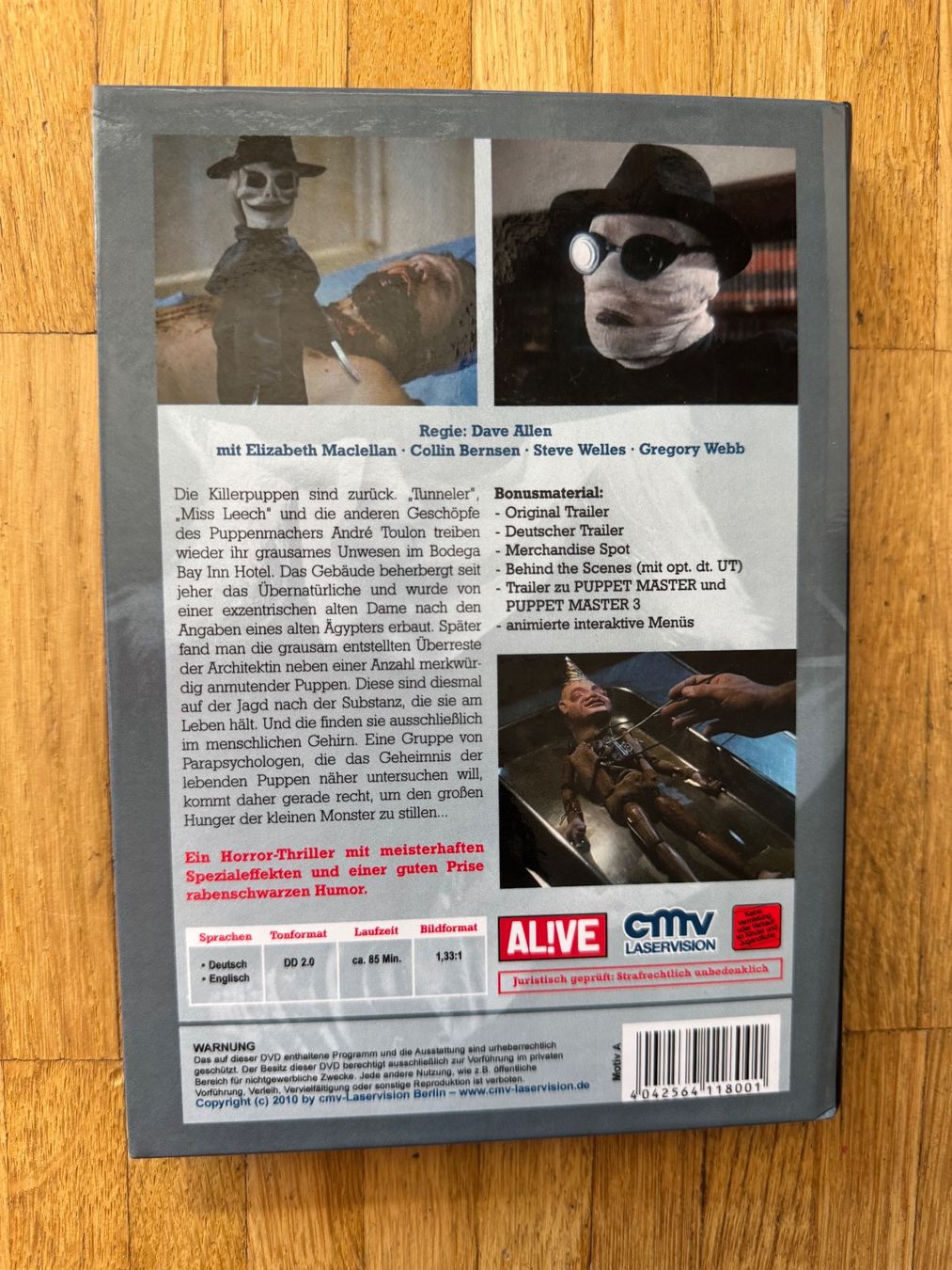 Tutti i DVDs: PUPPET MASTER II. (DVD/HART BOX) – Usato da Basel venduto da san_2qlq 1