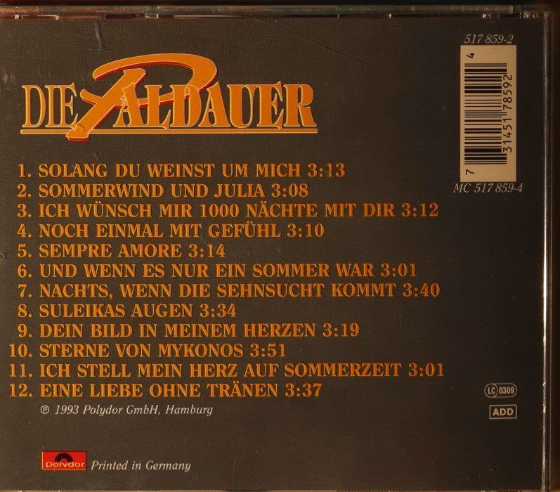 CD: Die Paldauer – Noch Einmal Mit Gefühl – Usato da Luzern venduto da CONTENTI 2