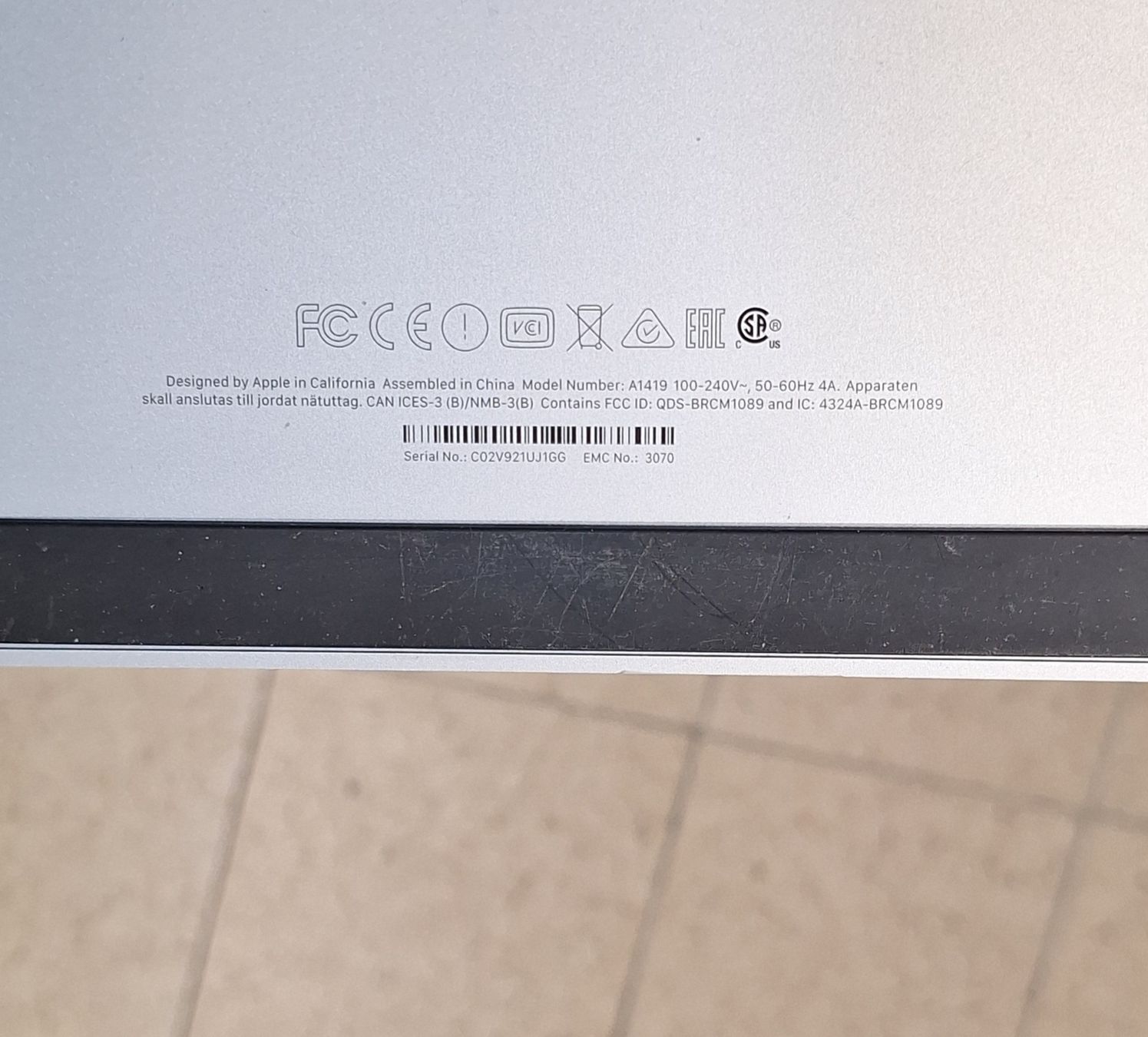 Apple Ecrans: Monitor von Apple Mac ca. 31 Zoll – D'occasion à Basel par Kunterbunt12 3