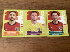Panini WM 2026 Sticker Österreich 3 Stück guter Zustand
