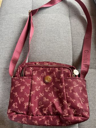 Giulia Pieralli Handtasche, bordeauxrot, neu