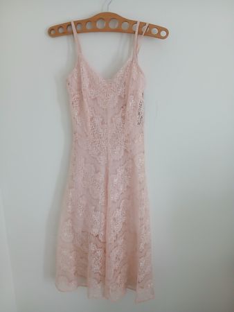 BODY FROCK Lace Pink Dress Size S/M