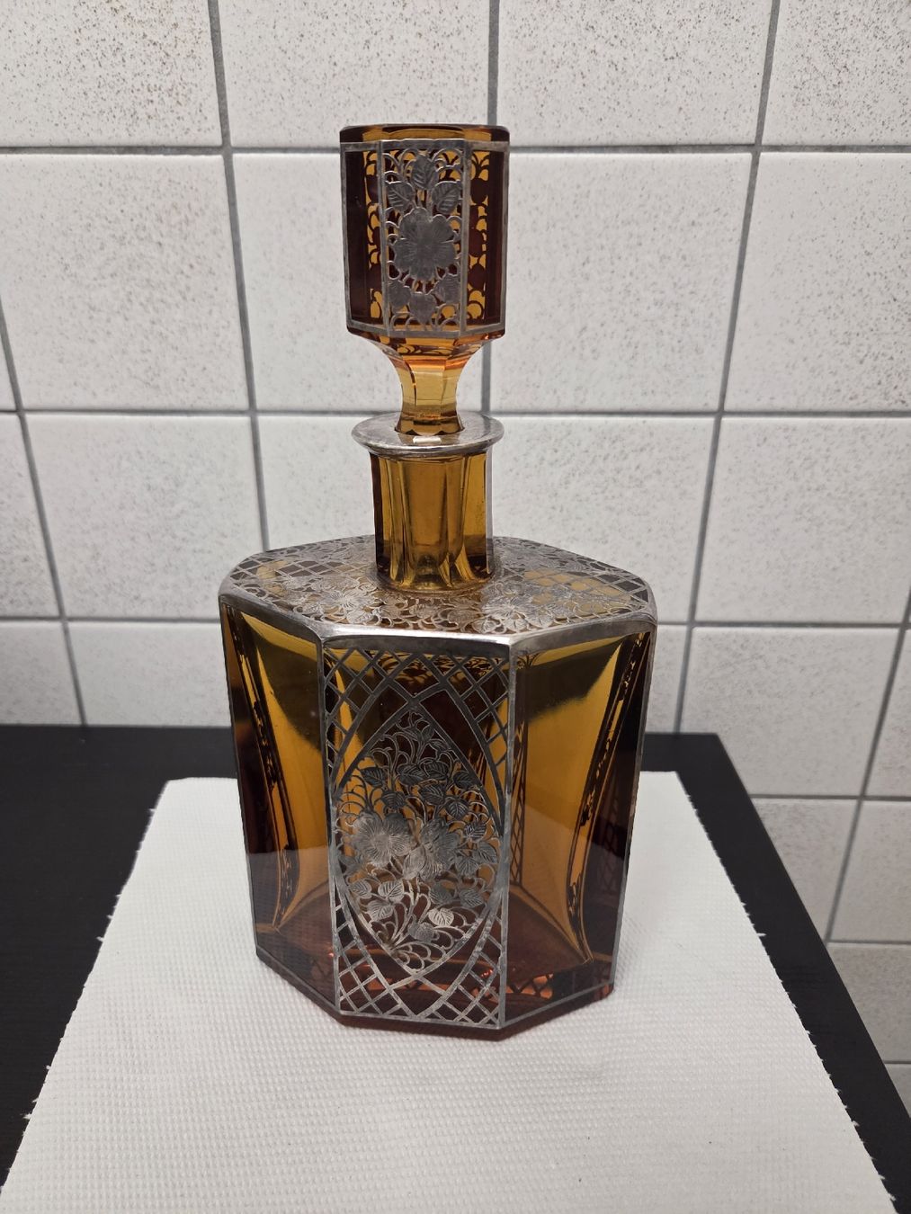 Carafes: Josephinenhütte Jugendstil Karaffe  – D'occasion à Dietikon par Allegra34 3