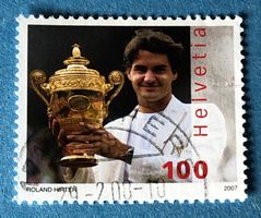 Nr.1229 GESTEMPELT Roger Federer 2007  