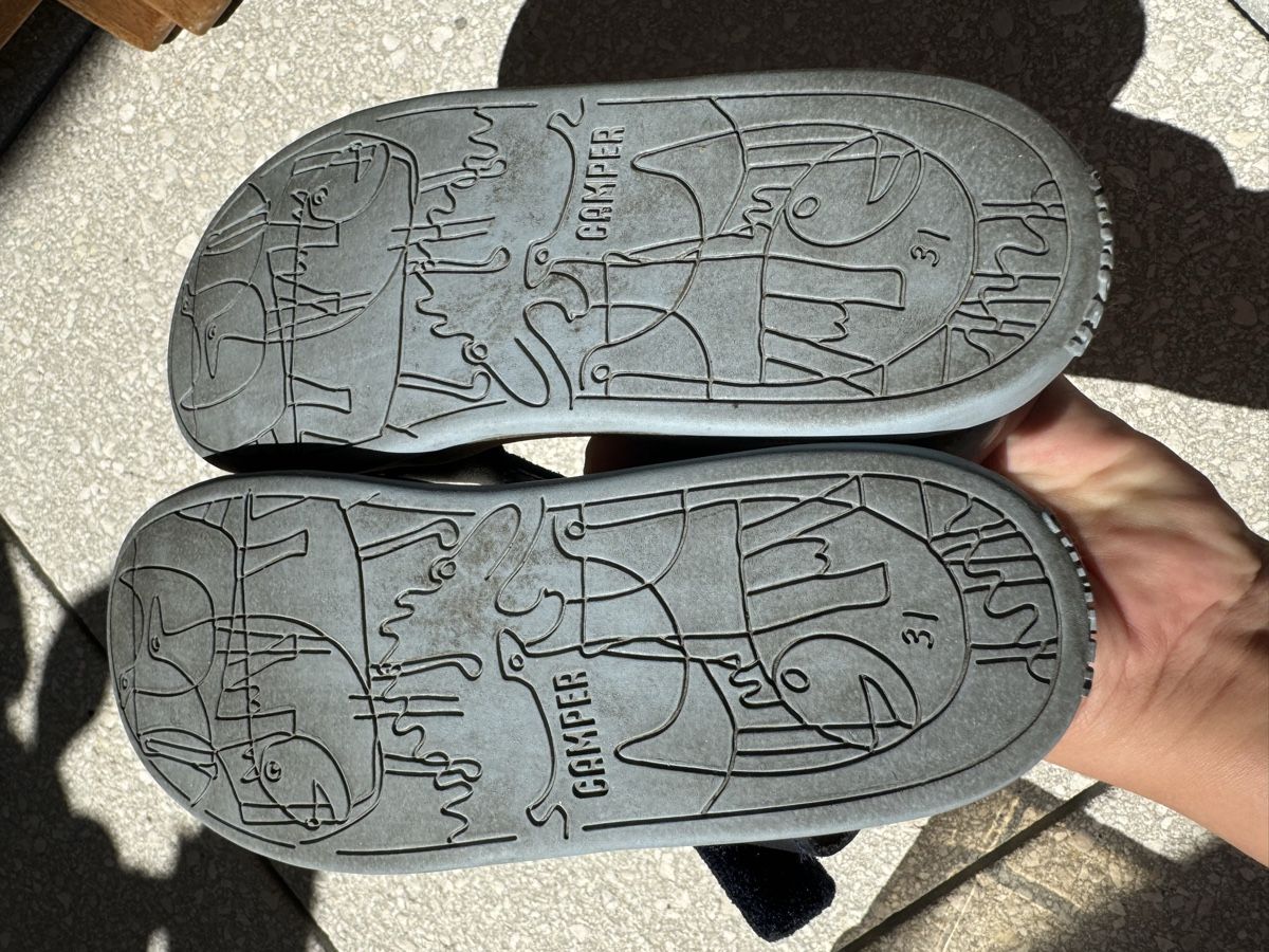 Camper Schuhe für Jungen: Camper Sandalen dunkelblau Leder Gr. 31 – Gebraucht aus Brütten von Rod816 5
