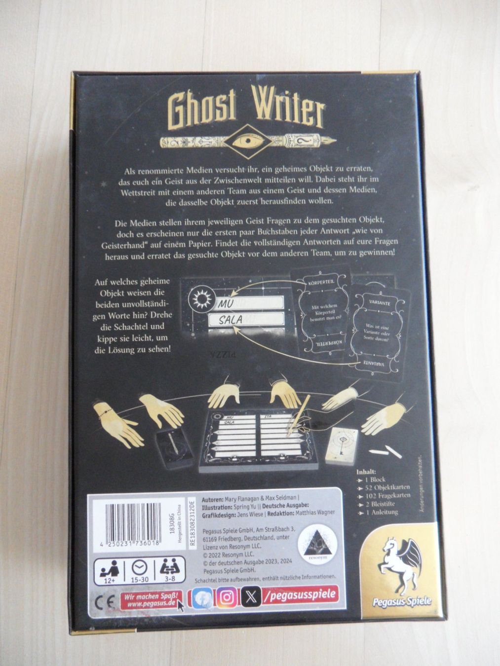 Pegasus Spiele Jeux: Ghost Writer - Neu - schön – Neuf avec emballage d'origine à Bern par Ono99 6