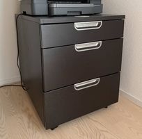 Rollcontainer dunkelbraun 3 Schubladen guter Zustand