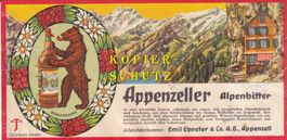 Etikette (gross) - Appenzeller Alpenbitter /bd