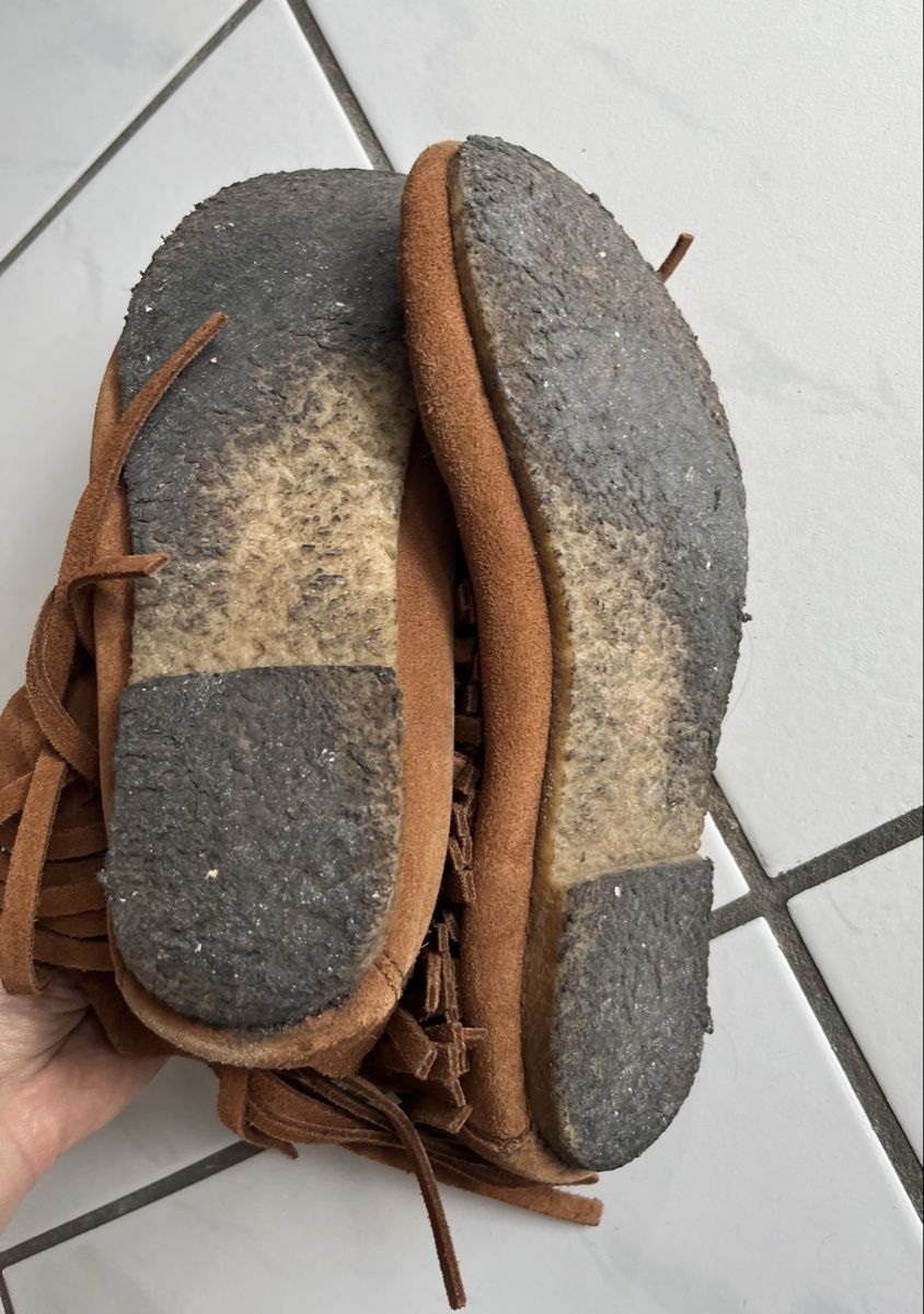 Pull&Bear Scarpe da donna: Braune Wildlederschuhe mit Fransen, Gr 39 – Usato da Basel venduto da JJ.Elena 5