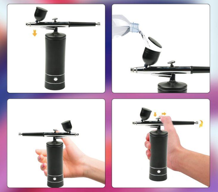 Alle Werkzeuge: Tragbares Airbrush-Pistole Set mit Kompressor – Neu und originalverpackt aus Geneve von Titi2008 4