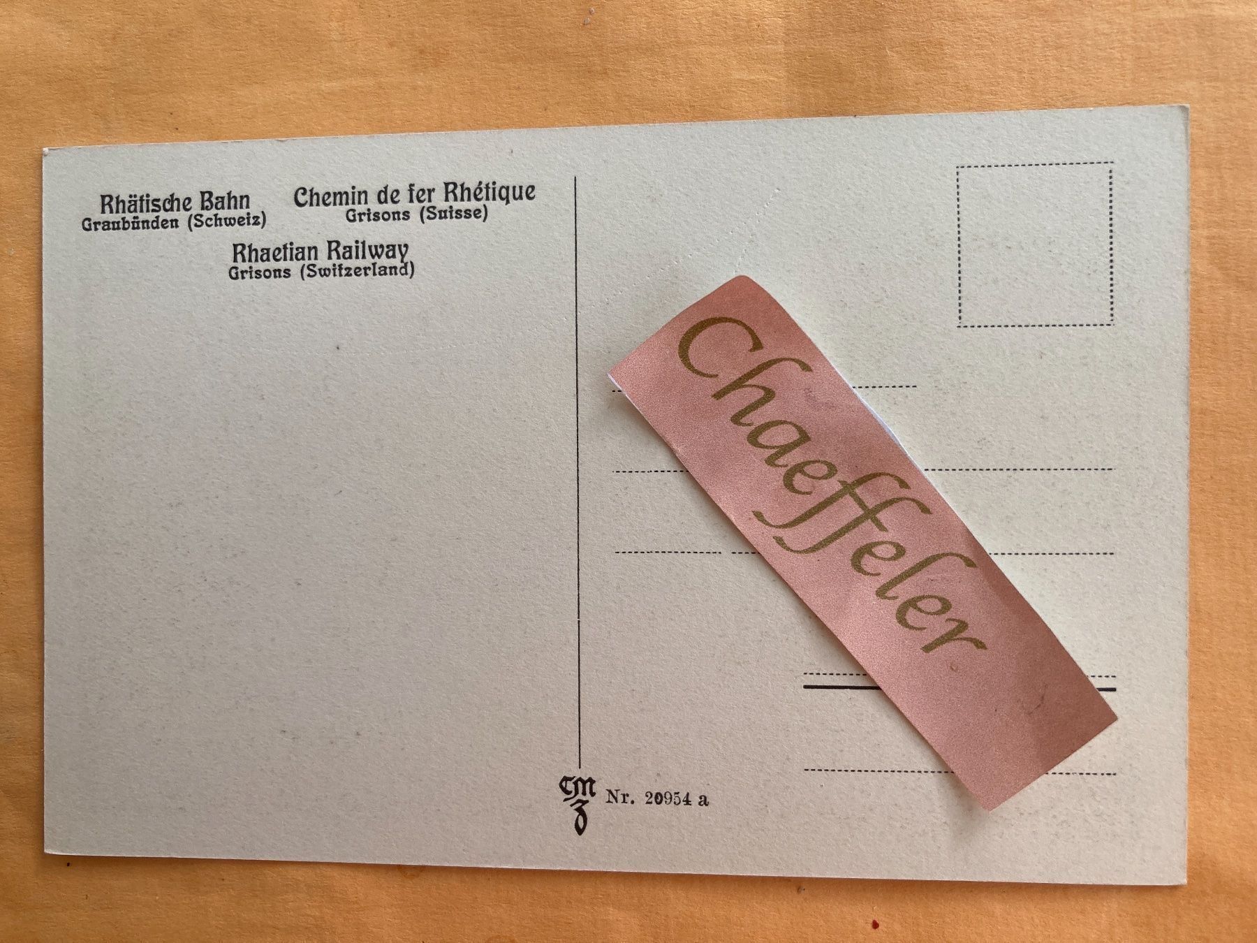 Cartoline postali: Klosters mit Silvrettagruppe – Usato da Zürich venduto da Chaeffeler 1