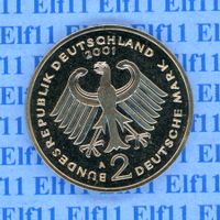 DEM___2.00 2001A Strauss stgl aus Münzsatz 2 Deutsche Mark