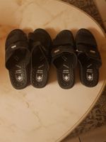 Damen Clogs Weiß Schwarz Beige Pantoletten Gel Effekt Latsch
