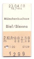 Billette Münchenbuchsee - Biel / Bienne