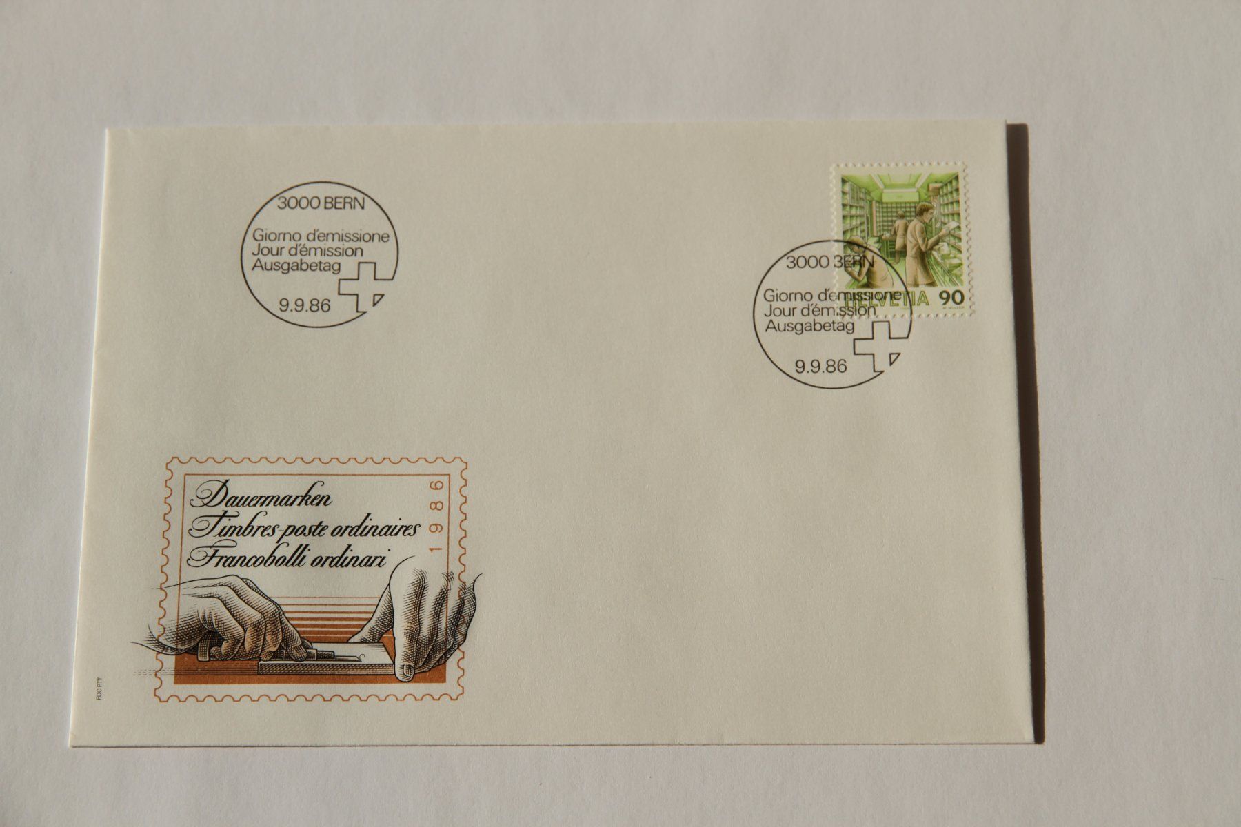 Alle Briefmarken: FDC, Post, Dauermarke, 9.9.1986 – Neu (gemäss Beschreibung) aus Nesselnbach von ubourson