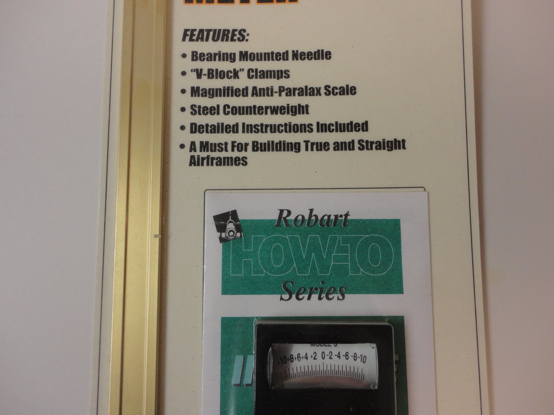 Modellismo RC: Robart Precision Model Incidence Meter #404 in OVP – Nuovo e nell'imballaggio originale da Horgen venduto da RcModell 2