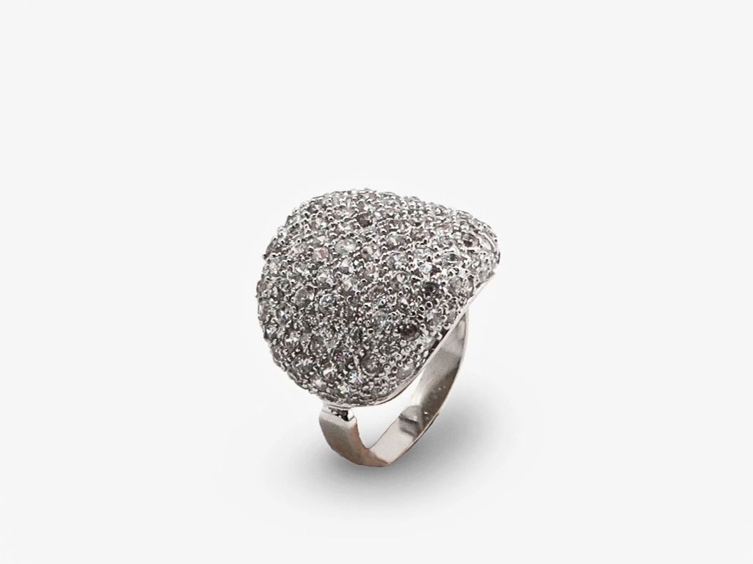 Anelli: 925 Silber Ring mit Zirkonia Steinen, Grösse 60. – Nuovo e nell'imballaggio originale da Zürich venduto da schmuckeis 1