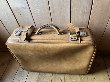 Retro Reisekoffer aus Leder