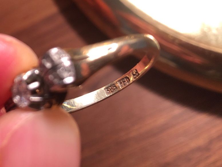 Anelli: Antike Ring Diamanten 14 Karat – Usato da Zollikofen venduto da lorik007 5