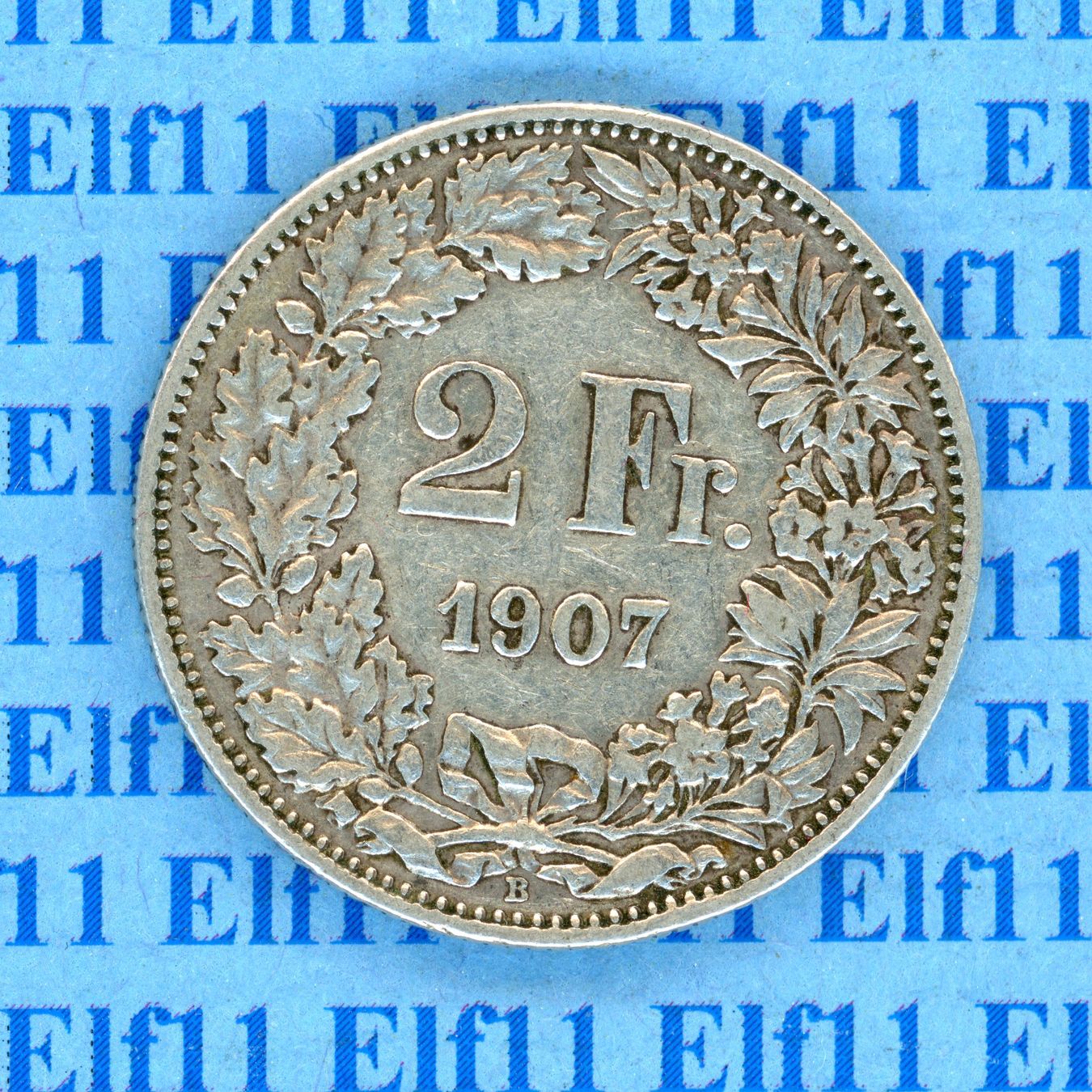 Tutti le monete: CHF___2.00 1907 -vz 2 Franken – Usato da Widnau venduto da Elf11