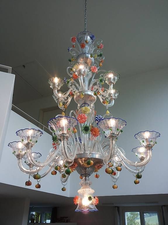 Lampadari & plafoniere: Original Murano Kronleuchter aus Glas – Usato da Meikirch venduto da tschupaco 3
