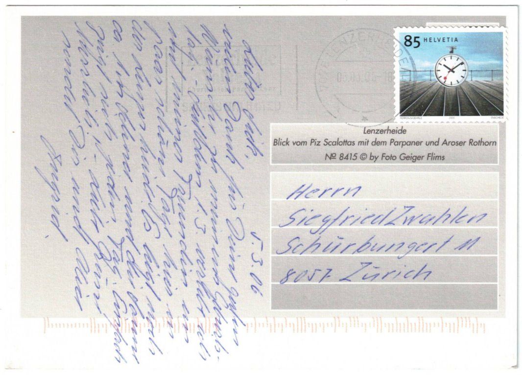 Cartoline postali: Lenzerheide - Sessellift Piz Scalottas – Usato da Binningen venduto da Mountainrider 1