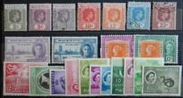Mauritius ex. Kat. 203-253 */gest. 1938/53