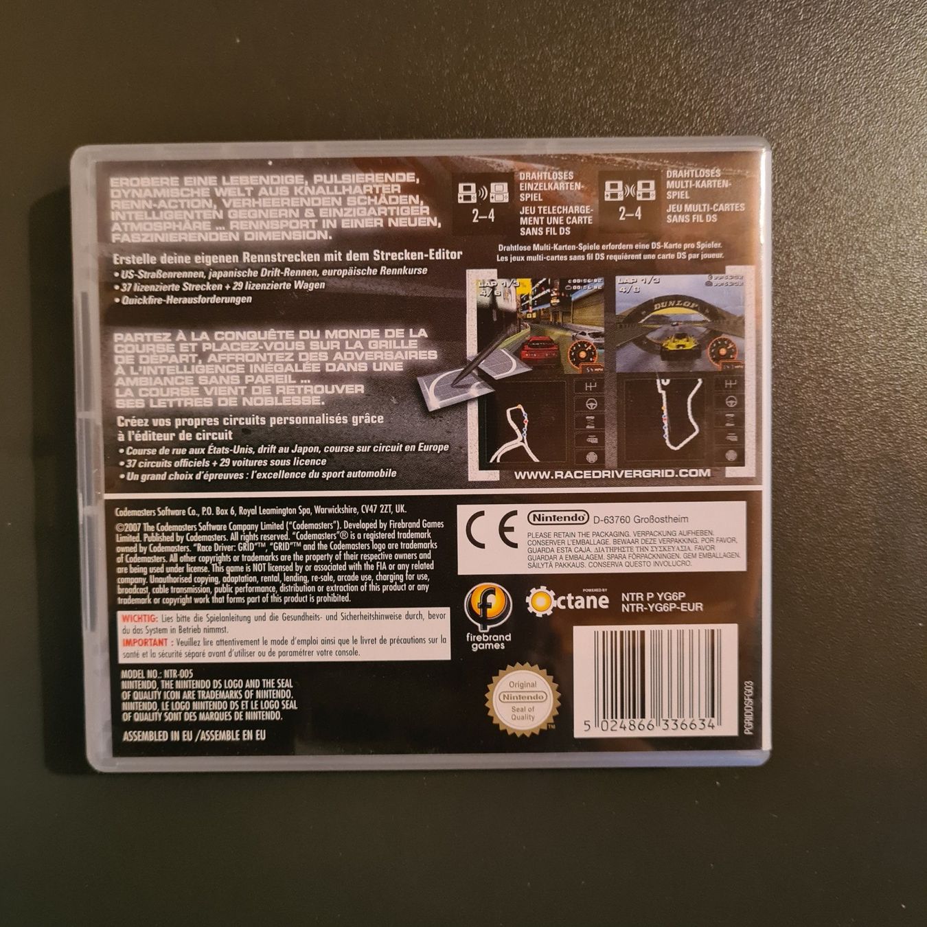 Nintendo Giochi: Racedriver Grid für Nintendo DS – Usato da Chur venduto da 1996hiphop 1